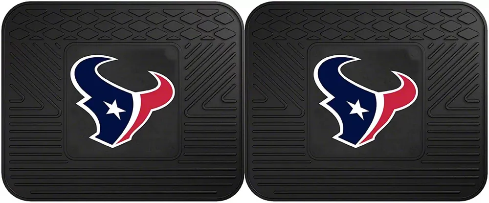 Molded Rear Floor Mats with Houston Texans Logo Hassle-Free Returns