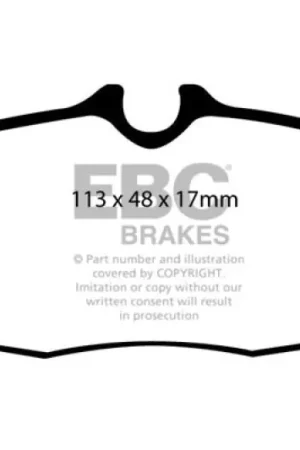 EBC 05-10 Ford Mustang 4.0 Redstuff Rear Brake Pads — PMD Premier Motoring Development Markdown