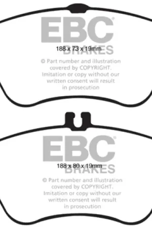 Best Seller EBC 12+ Mercedes-Benz C250 Coupe 1.8 Turbo Sport Edition Redstuff Fron — PMD Premier Motoring Development