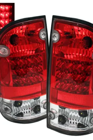 Original Spyder Toyota Tacoma 01-04 LED Tail Lights Red Clear ALT-YD-TT01-LED-R — PMD Premier Motoring Development