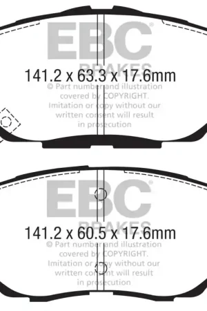 EBC 17+ Toyota C-HR 2.0L Ultimax Front Brake Pads — PMD Premier Motoring Development Mega Sale