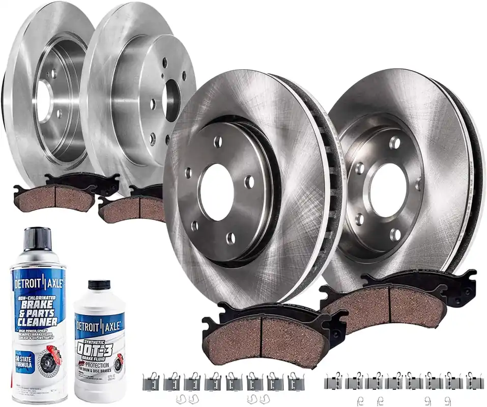10pc Front & Rear Disc Rotors and Ceramic Brake Pads Kit Grab Now