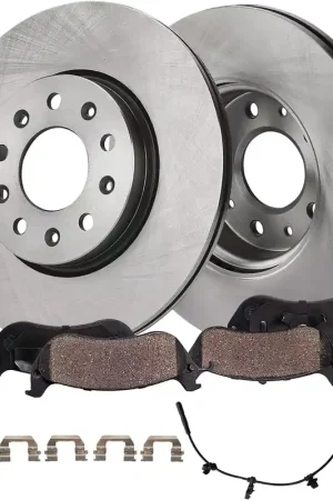 4pc Rear Disc Rotors and Ceramic Brake Pads Kit Affordable