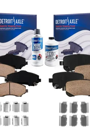 6pc Front & Rear Ceramic Brake Pads Kit Final Sale