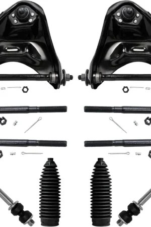Popular 10pc Front Upper Control Arms Tie Rods Sway Bar Links Suspension Kit