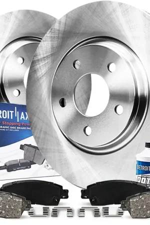 6pc Front Disc Rotors and Ceramic Brake Pads Kit Affordable