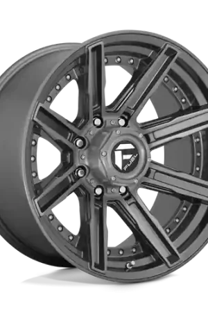 Save Now Fuel 1PC D710 ROGUE PLATINUM 8X180 20X10 -18 BRUSHED GUN METAL TINTED CLEAR