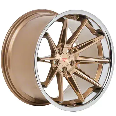 Ferrada Wheels CM2 Brushed Cobre with Chrome Lip Wheel; 22x9.5; 12mm Offset Limited Time