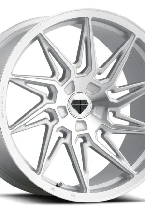 Blaque Diamond Wheels BD-F20 Silver Brush Face DP Wheel; Right Directional; Rear Only; 20x11; 25mm Offset Affordable