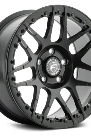 New Release Forgestar F14 Beadlock Satin Black Wheel; Rear Only; 17x10; 30mm Offset