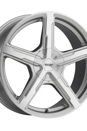 Hot Deal American Racing Trigger Silver Machined Wheel; 18x8; 15mm Offset