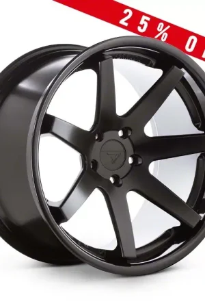 Ferrada Wheels FR1 Matte Black with Gloss Black Lip Wheel; Rear Only; 20x10.5; 15mm Offset Trusted Brand