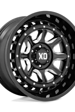 XD XD866 OUTLANDER 8X165.1 22X10 -18 GLOSS BLACK MILLED Hot Picks