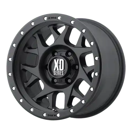 XD XD127 BULLY 5X112 16X7 +26 SATIN BLACK WITH REINFORCING RING Free Returns