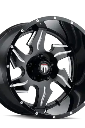 American Truxx Ninja AT163 8x180 20x12-44 Black/Milled Best Seller