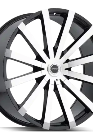 Free Delivery Strada Gabbia 5x114.3/5x127 20x8.5 +35 Gloss Black Machined