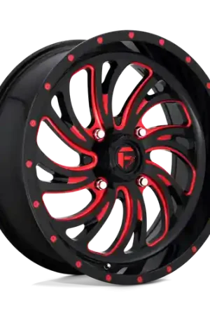 Fuel UTV D642 KOMPRESSOR 4X156 20X7 +13 GLOSS BLACK RED TINTED CLEAR Get Yours