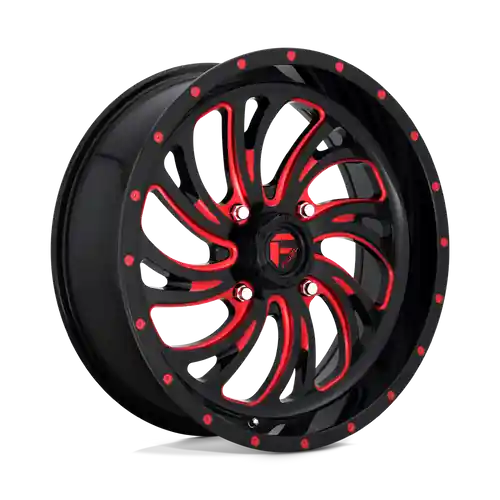 Fuel UTV D642 KOMPRESSOR 4X156 20X7 +13 GLOSS BLACK RED TINTED CLEAR Get Yours
