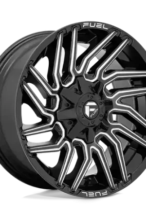 Fuel 1PC D773 TYPHOON 6X135/6X139.7 22X10 -18 GLOSS BLACK MILLED Bargain