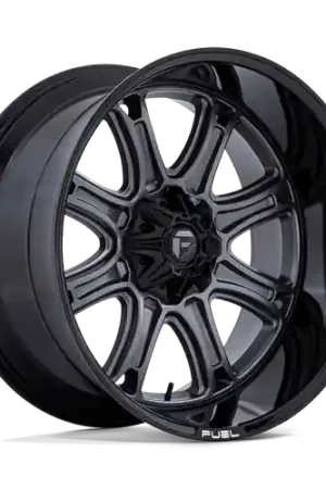 Fuel 1PC DARKSTAR BLANK 22X10 +10 MATTE GUNMETAL WITH BLACK LIP Original