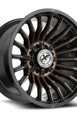 Mega Sale XF Off-Road XF-231 8x165.1/8x170 24x14 -76 Satin Black & Bronze Machined Double Dark Tint