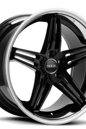 XIX Wheels XIX 63 5x114.3 20x9 +32 Gloss Black with Stainless Steel Lip New Release