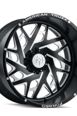 American Truxx Forged Aries ATF1909 8x180 22x12-44 Matte Black/Milled Limited Edition