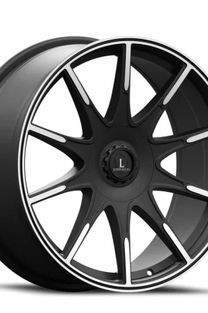Original Luxxx Alloys Lux 51 Wheel 20x8.5 5x114.3 & 5x120 Satin Black Machined 35mm - FREE T-SHIRT INCLUDED!