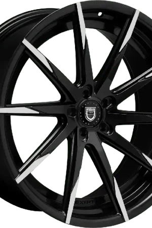 Lexani 15Css Wheel 20x8.5 Blank Custom Drilled Black w/ Machined Tips 15mm - FREE T-SHIRT INCLUDED! Place Order