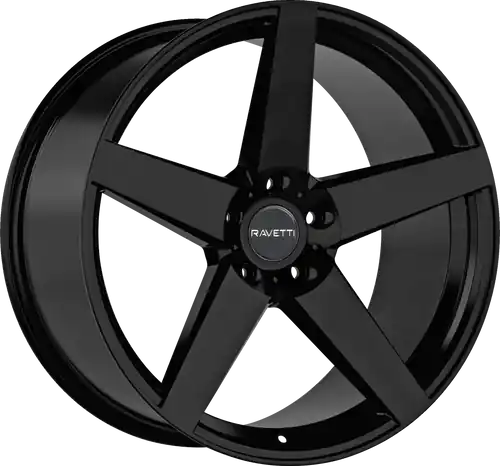 RAVETTI M13 5X114.3 18x8 +38 FULL GLOSS BLACK High Quality