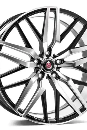 Axe EX30 5x114 22X9+35 BLACK AND POLISHED FACE No Minimum Order