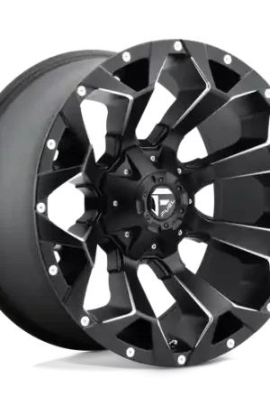 Fuel 1PC D546 ASSAULT 8X165.1 18X9 +1 MATTE BLACK MILLED Top Rated