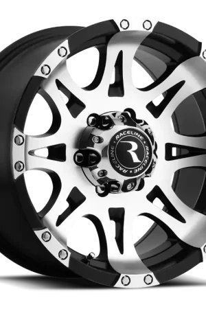New Release Raceline 982 Raptor Wheel 16x8 6x139.7 Black w/ Machined Accents 0mm - FREE T-SHIRT INCLUDED!
