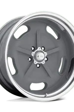 American Racing Vintage VN470 SALT FLAT 5X120.65 18X8 +14 MAG GRAY W/ CENTER POLISHED BARREL Secure Checkout