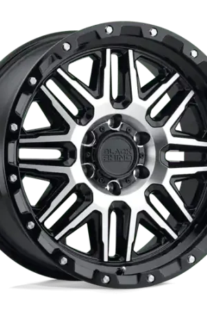 Discount Black Rhino ALAMO 6X120 20X9 +12 GLOSS BLACK W/ MACHINED FACE & STAINLESS BOLTS