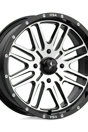Best Price Msa Offroad M38 Brute Atv Utv Wheel 18x7 4x156 Gloss Black Machined 10mm