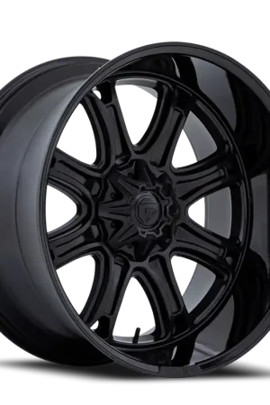 Fuel Darkstar Wheel 22x9 8x165.1 Matte Black With Gloss Black Lip 1mm - FREE T-SHIRT INCLUDED! Premium