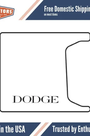Trunk Floor Mat Cover for 1955-1956 Dodge Coupe/Convertible Rubber Fresh Stock