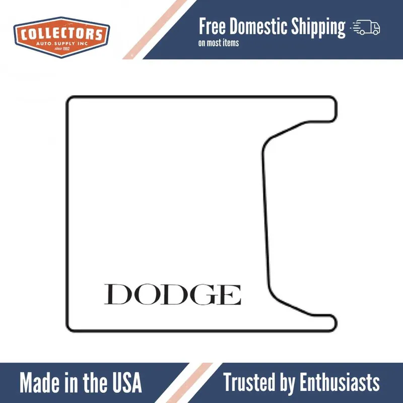 Trunk Floor Mat Cover for 1955-1956 Dodge Coupe/Convertible Rubber Fresh Stock