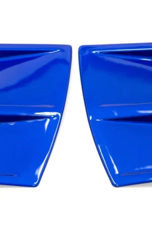 OLM S207 Style Paint Matched Rear Bumper Vent Inserts - WR Blue Pearl - 2015-2021 Subaru WRX / STI Weekend Sale