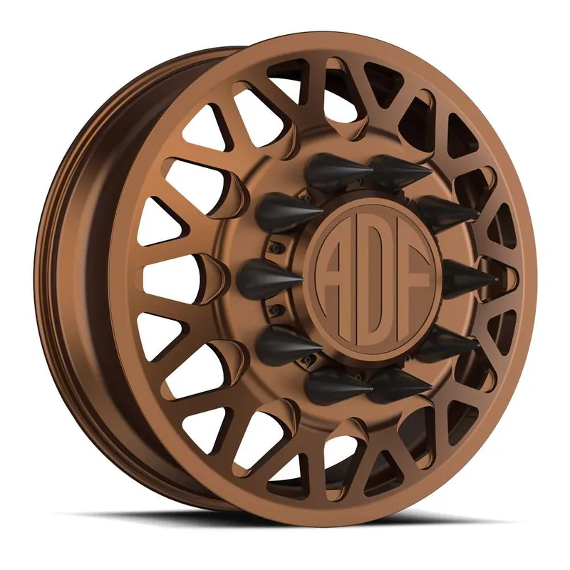 Low Price Adf Hot Shot Dually Wheel 24x8.25 8x210 Bronze 144mm - MINIMUM PURCHASE OF 4 - FREE T-SHIRT INCLUDED!