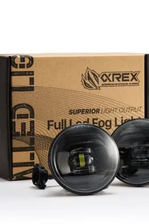 Luxury AlphaRex Universal Chevrolet/GMC/Pontiac DoubleTap Dual Color LED Projector Fog Lights - White/Amber