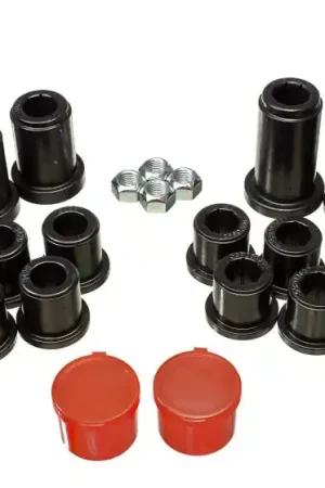 Weekend Sale Energy Suspension 07-13 Chevrolet Silverado 1500 4WD Front Control Arm Bushing Set - Black