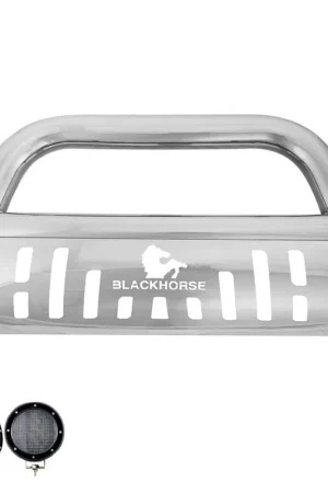 Black Horse Off Road Bull Bar Kit GDRD CBS-TYF5307SP-PLFB Worldwide Shipping