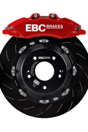 New Release EBC Racing 00-06 BMW M3 (E46) Red Apollo-6 Calipers 355mm Rotors Front Big Brake Kit