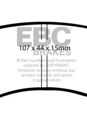 EBC 97-01 Chevrolet Metro 1.3 Ultimax2 Front Brake Pads Save Now