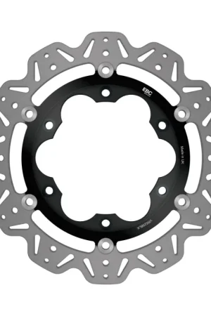 EBC 96-01 Triumph Hinckley Adventurer Front Left Vee Floating Black Rotor Hassle-Free Returns