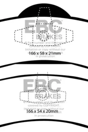 Markdown EBC 07-09 Ford Expedition 5.4 2WD Yellowstuff Rear Brake Pads