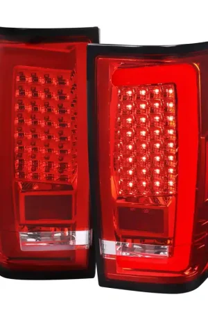 Spec-D Red LED Tail Lights w/ Chrome Housing SPE LT-TIT04RLED-G2-TM Luxury