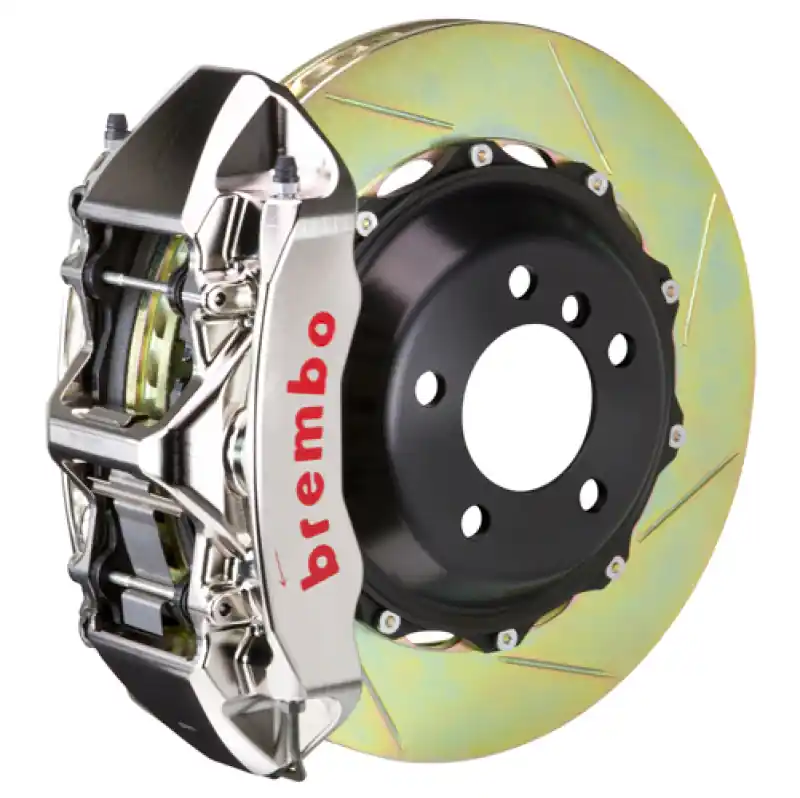 Bulk Order Brembo 04-08 S4 Front GTR BBK 6 Piston Billet355x32 2pc Rotor Slotted Type-1- Nickel Plated
